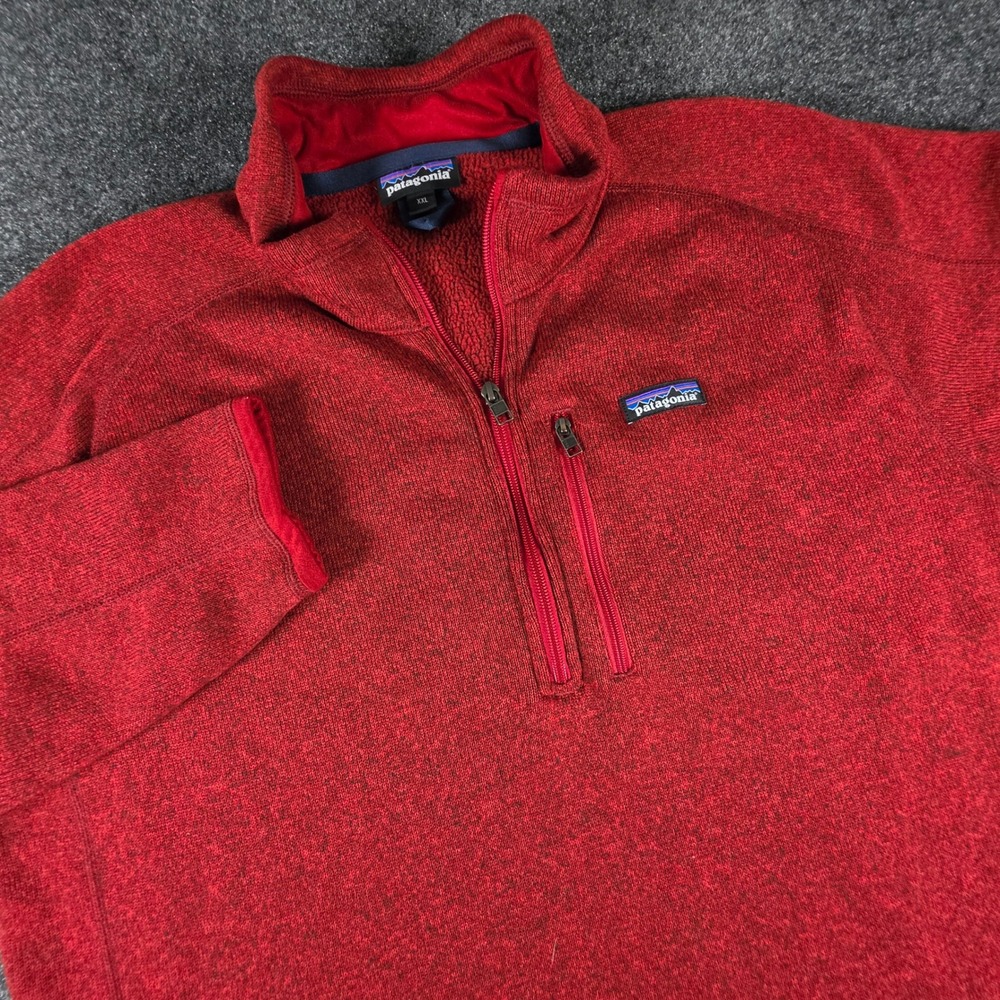 Patagonia Better Sweater 1/4 Zip Fleece Pullover Mens XXL Red 25523 FA19